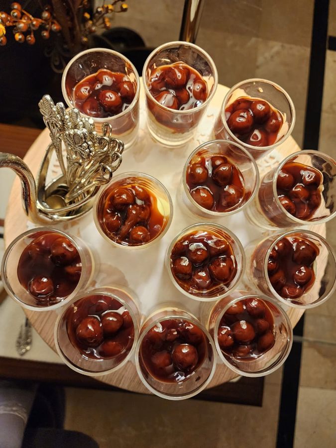Cherry dessert cups